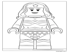 Lego DC Harika Kadın Boyama Sayfası