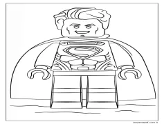 Lego DC Süpermen Boyama Sayfası