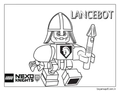 Lego Nexo Knights'tan Lancebot Boyama Sayfası
