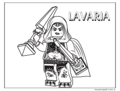 Lego Nexo Knights'tan Lavaria Boyama Sayfası