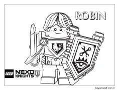 Lego Nexo Knights'tan Robin Boyama Sayfası