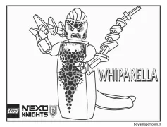 Lego Nexo Knights'tan Whiparella Boyama Sayfası