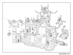 Lego Nexo Şövalyeleri Kalesi Boyama Sayfası