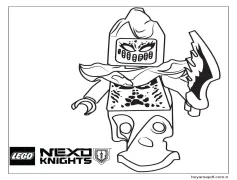 Lego Nexo Şövalyeleri Karakteri Boyama Sayfası