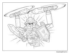 Lego Nexo Şövalyeleri Kil Boyama Sayfası