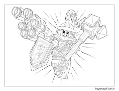 Lego Nexo Şövalyeleri Macy Boyama Sayfası