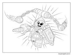 Lego Nexo Şövalyeleri Resmi Boyama Sayfası