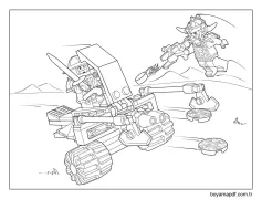 Lego Nexo Şövalyeleri Ücretsiz Boyama Sayfası