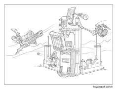 Lego Nexo Şövalyeleri Yazdır Boyama Sayfası