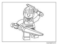 Lego Ninja Çocuk Boyama Sayfası