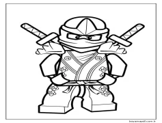 Lego Ninjagosu Boyama Sayfası
