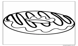 Lezzetli Donut Boyama Sayfası