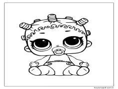 Lil Roller Sk8ter Lol Bebek Boyama Sayfası