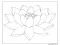 Lotus Çiçeği Boyama Sayfası