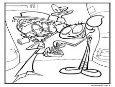 Mandark ve Dee Dee Boyama Sayfası