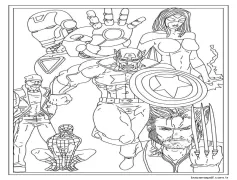 Marvel’den Yenilmezler Boyama Sayfası