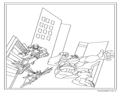 Marvel Kahramanı Yenilmezler Boyama Sayfası