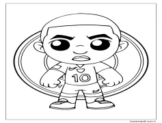 Mbappe (2) Boyama Sayfası