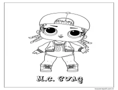 MC Yağma Lol Bebek Boyama Sayfası