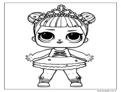 Merkez Sahne Lol Bebek Boyama Sayfası