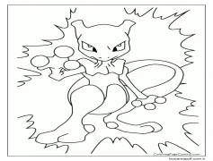 Mewtwo Anahat Boyama Sayfası