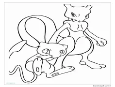 Mewtwo'nun Resmi Boyama Sayfası