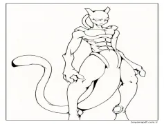 Mewtwo Resmi Boyama Sayfası