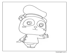 Miumiu Aşçı Boyama Sayfası