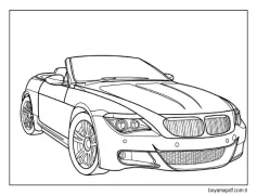 Muhteşem BMW Cabrio Boyama Sayfası