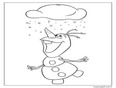 Muhteşem Olaf Boyama Sayfası