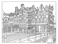 Muhteşem şehir Boyama Sayfası