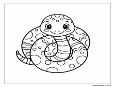 Muhteşem Yılan Boyama Sayfası