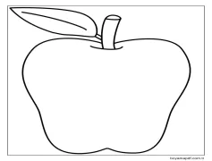 Mükemmel Elma Boyama Sayfası