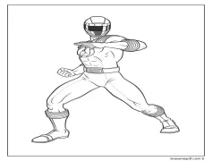 Mükemmel Güç Korucusu Boyama Sayfası