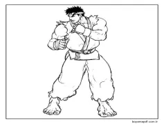 Mükemmel Ryu Boyama Sayfası