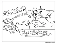 Mükemmel Tom ve Jerry Boyama Sayfası