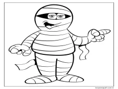 Mumya 1 Boyama Sayfası