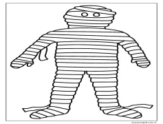 Mumya 2 Yaş Çocuklar İçin Boyama Sayfası