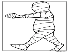 Mumya 4 Yaş Çocuklar İçin Boyama Sayfası