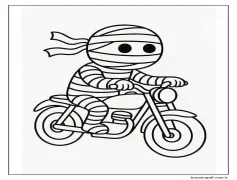 Mumya Ücretsiz Boyama Sayfası