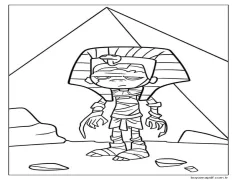 Mumya Yazdır Boyama Sayfası