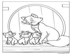 Mutlu Aristokediler Boyama Sayfası