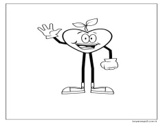 Mutlu Elma Boyama Sayfası