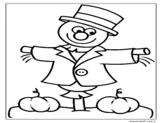 Mutlu Korkuluk Boyama Sayfası