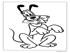 Mutlu Pluto Boyama Sayfası