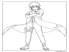 Naruto Çıktı Uyumlu Boyama Sayfası