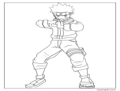 Naruto Görsel Boyama Sayfası