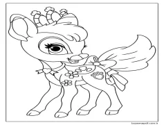 Neşeli ren geyiği Boyama Sayfası