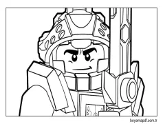 Nexo Şövalyelerini Yazdır Boyama Sayfası