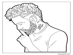 Neymar Resim Boyama Sayfası